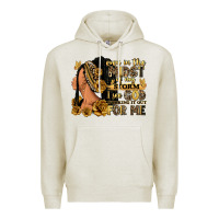 Oatmeal Heather Even in the midst of my storm afro woman Premium Hoodie - RanaPortraitStore