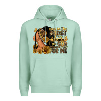Seafoam Even in the midst of my storm afro woman Premium Hoodie - RanaPortraitStore