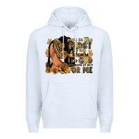 White Even in the midst of my storm afro woman Premium Hoodie - RanaPortraitStore