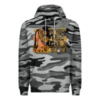 Slate Camo Even in the midst of my storm afro woman Premium Hoodie - RanaPortraitStore