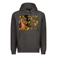 Smoke Even in the midst of my storm afro woman Premium Hoodie - RanaPortraitStore