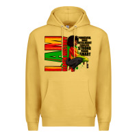 Antique Gold I am black history Afro American woman Premium Hoodie - RanaPortraitStore