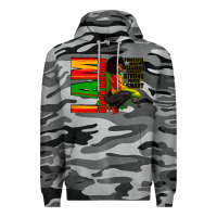 Slate Camo I am black history Afro American woman Premium Hoodie - RanaPortraitStore