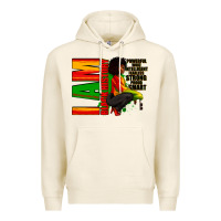 Tofu I am black history Afro American woman Premium Hoodie - RanaPortraitStore