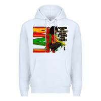 White I am black history Afro American woman Premium Hoodie - RanaPortraitStore