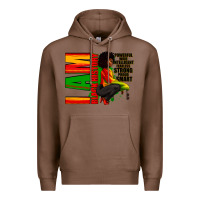 Chestnut I am black history Afro American woman Premium Hoodie - RanaPortraitStore