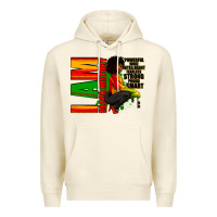 Sandshell I am black history Afro American woman Premium Hoodie - RanaPortraitStore