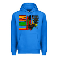 True Royal I am black history Afro American woman Premium Hoodie - RanaPortraitStore