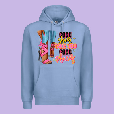 Good Shoes Take You To Good Places Black Fashion G Premium Hoodie Designed By Ranaportraitstore