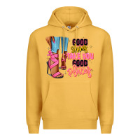 Mustard Good shoes take you to good places black fashion g Premium Hoodie - RanaPortraitStore