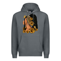 Rock Gold roses afro woman Premium Hoodie - RanaPortraitStore