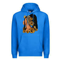 True Royal Gold roses afro woman Premium Hoodie - RanaPortraitStore
