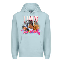 Blue Mist I have two moods sneaker and heels Premium Hoodie - RanaPortraitStore