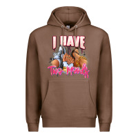 Chestnut I have two moods sneaker and heels Premium Hoodie - RanaPortraitStore