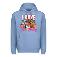 Colony Blue I have two moods sneaker and heels Premium Hoodie - RanaPortraitStore