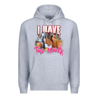 Heather Grey I have two moods sneaker and heels Premium Hoodie - RanaPortraitStore
