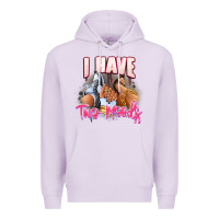 Lilac I have two moods sneaker and heels Premium Hoodie - RanaPortraitStore