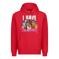 Red I have two moods sneaker and heels Premium Hoodie - RanaPortraitStore