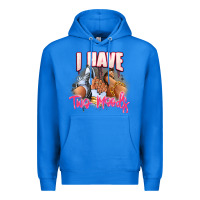True Royal I have two moods sneaker and heels Premium Hoodie - RanaPortraitStore