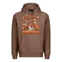 Chestnut Have a melanin Christmas black girl sneakers Premium Hoodie - RanaPortraitStore