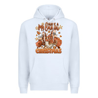 White Have a melanin Christmas black girl sneakers Premium Hoodie - RanaPortraitStore