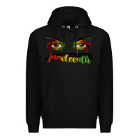 Black Juneteenth eyes Premium Hoodie - RanaPortraitStore