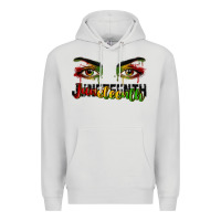 Dove Grey Juneteenth eyes Premium Hoodie - RanaPortraitStore
