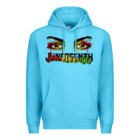 Ocean Blue Juneteenth eyes Premium Hoodie - RanaPortraitStore