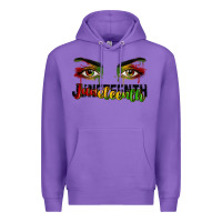 Purple Juneteenth eyes Premium Hoodie - RanaPortraitStore