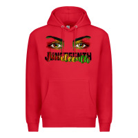 Red Juneteenth eyes Premium Hoodie - RanaPortraitStore