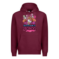 Burgundy Just a girl obsessed with sneakers Premium Hoodie - RanaPortraitStore