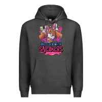 Charcoal Heather Just a girl obsessed with sneakers Premium Hoodie - RanaPortraitStore