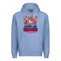 Colony Blue Just a girl obsessed with sneakers Premium Hoodie - RanaPortraitStore