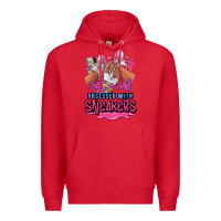 Red Just a girl obsessed with sneakers Premium Hoodie - RanaPortraitStore