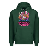 Sports Green Just a girl obsessed with sneakers Premium Hoodie - RanaPortraitStore