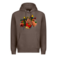 Coffee Juneteenth black girl sneakers Premium Hoodie - RanaPortraitStore
