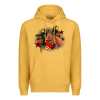 Mustard Juneteenth black girl sneakers Premium Hoodie - RanaPortraitStore