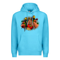 Ocean Blue Juneteenth black girl sneakers Premium Hoodie - RanaPortraitStore