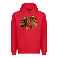 Red Juneteenth black girl sneakers Premium Hoodie - RanaPortraitStore