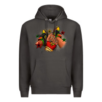 Smoke Juneteenth black girl sneakers Premium Hoodie - RanaPortraitStore