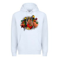 White Juneteenth black girl sneakers Premium Hoodie - RanaPortraitStore