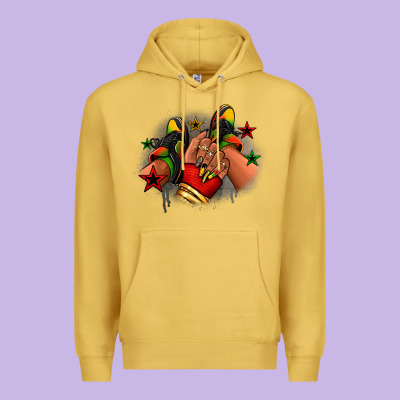 Juneteenth Black Girl Sneakers Premium Hoodie Designed By Ranaportraitstore