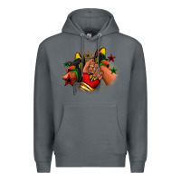 Rock Juneteenth black girl sneakers Premium Hoodie - RanaPortraitStore