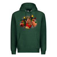 Sports Green Juneteenth black girl sneakers Premium Hoodie - RanaPortraitStore