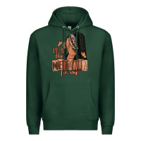 Sports Green It's the melanin for me Premium Hoodie - RanaPortraitStore