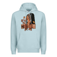 Blue Mist It's the melanin for me Premium Hoodie - RanaPortraitStore
