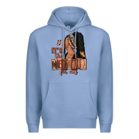 Colony Blue It's the melanin for me Premium Hoodie - RanaPortraitStore