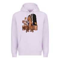 Lilac It's the melanin for me Premium Hoodie - RanaPortraitStore