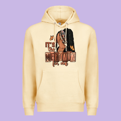 It's The Melanin For Me Premium Hoodie Designed By Ranaportraitstore