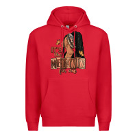 Red It's the melanin for me Premium Hoodie - RanaPortraitStore